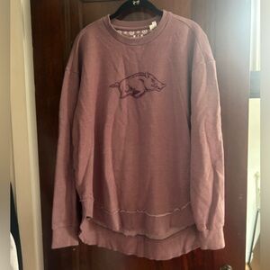 Arkansas Razorbacks Purple Crewneck Sweatshirt